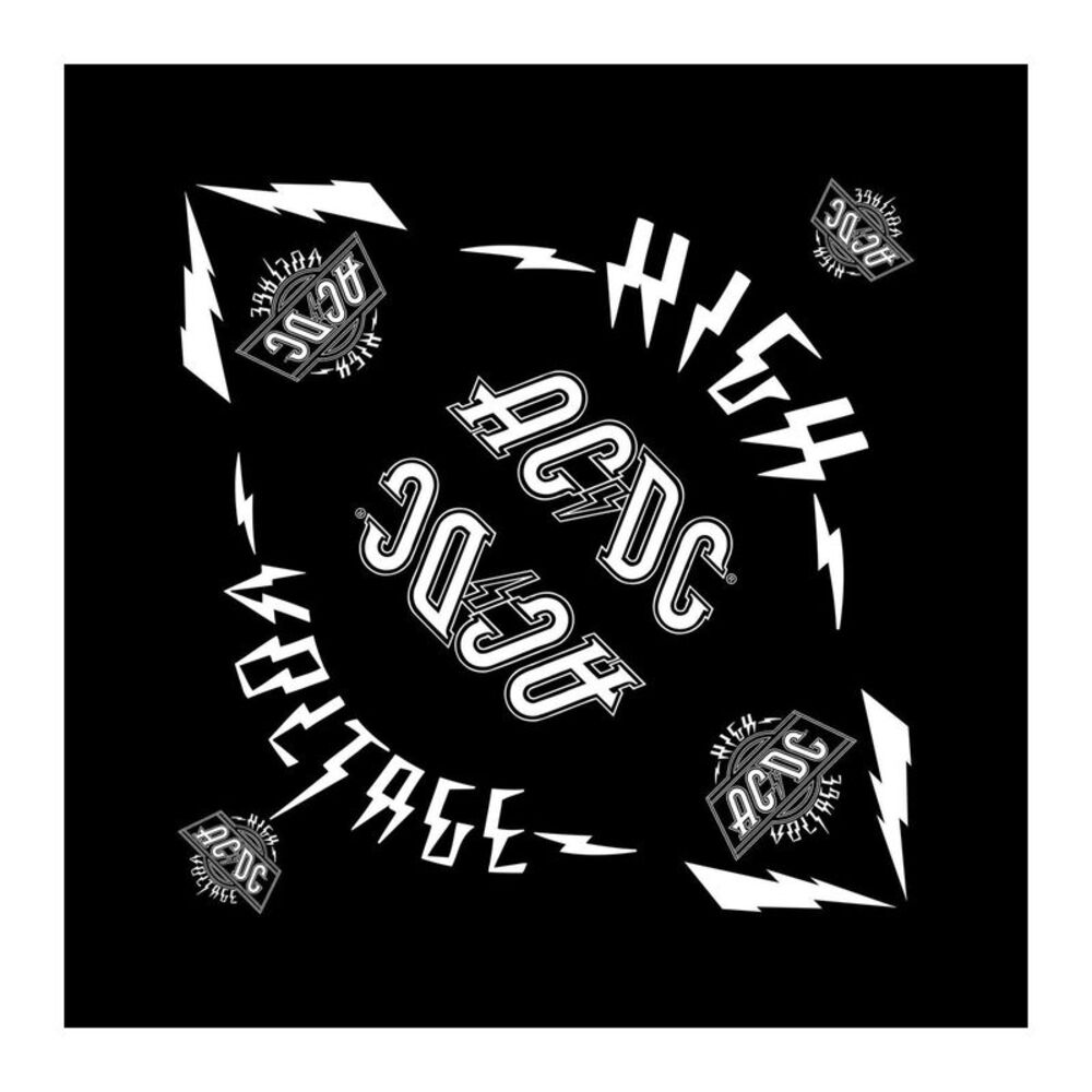 AC/DC Unisex Adult High Voltage Bandana / Black